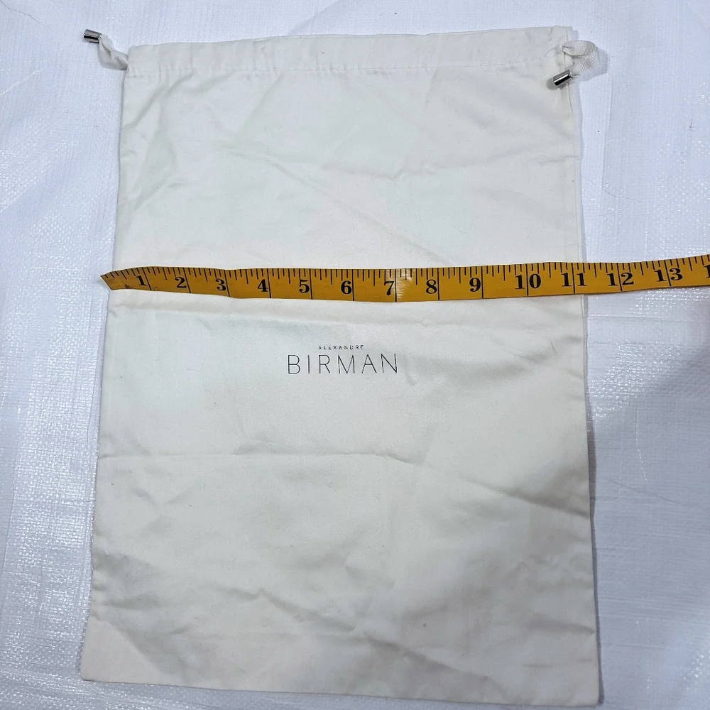 Alexandre Birman Cream Drawstring Dust Cover Bag